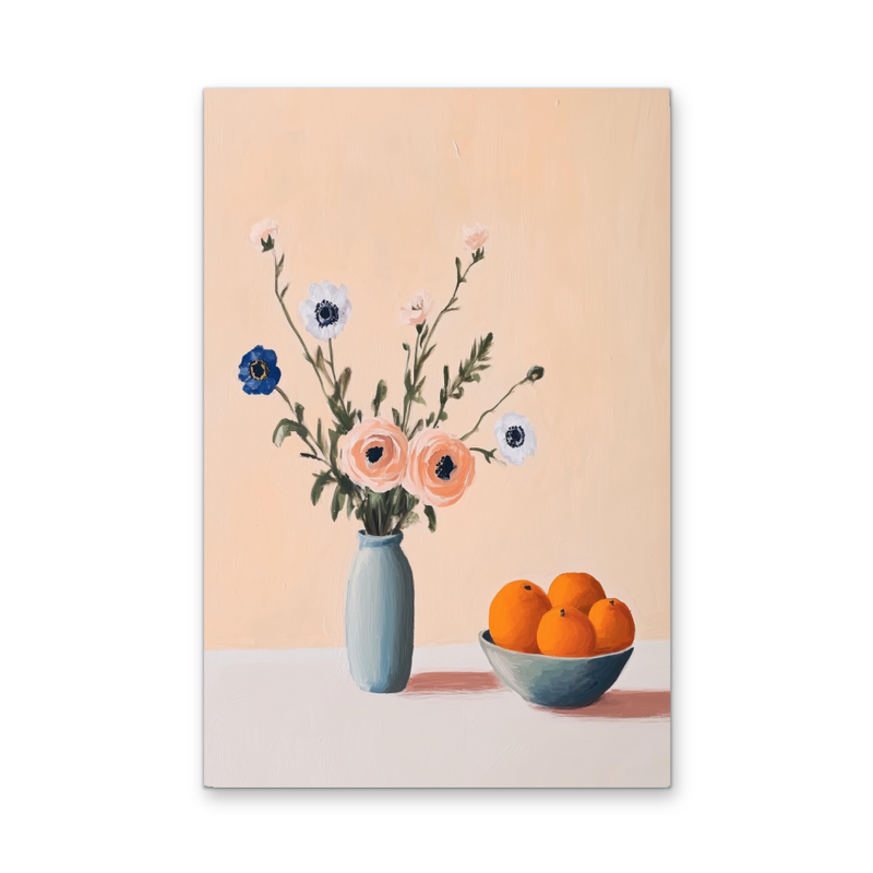 Decadence 2 - Fruit & Floral Still Life Stretched Canvas or Wall Art Print I Heart Wall Art