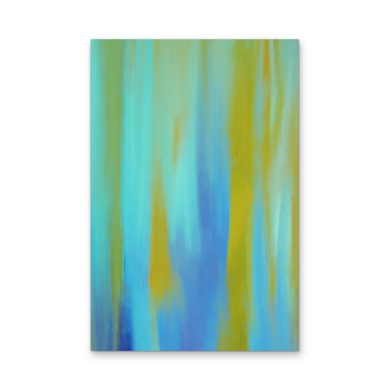Blue Aura - Abstract Colour Stretched Canvas or Wall Art Print I Heart Wall Art