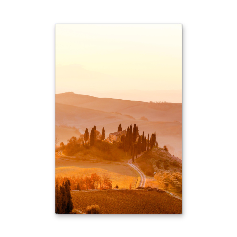 The Hills of Tuscany - Sunset Photographic Print, Stretched Canvas or Wall Art Print I Heart Wall Art