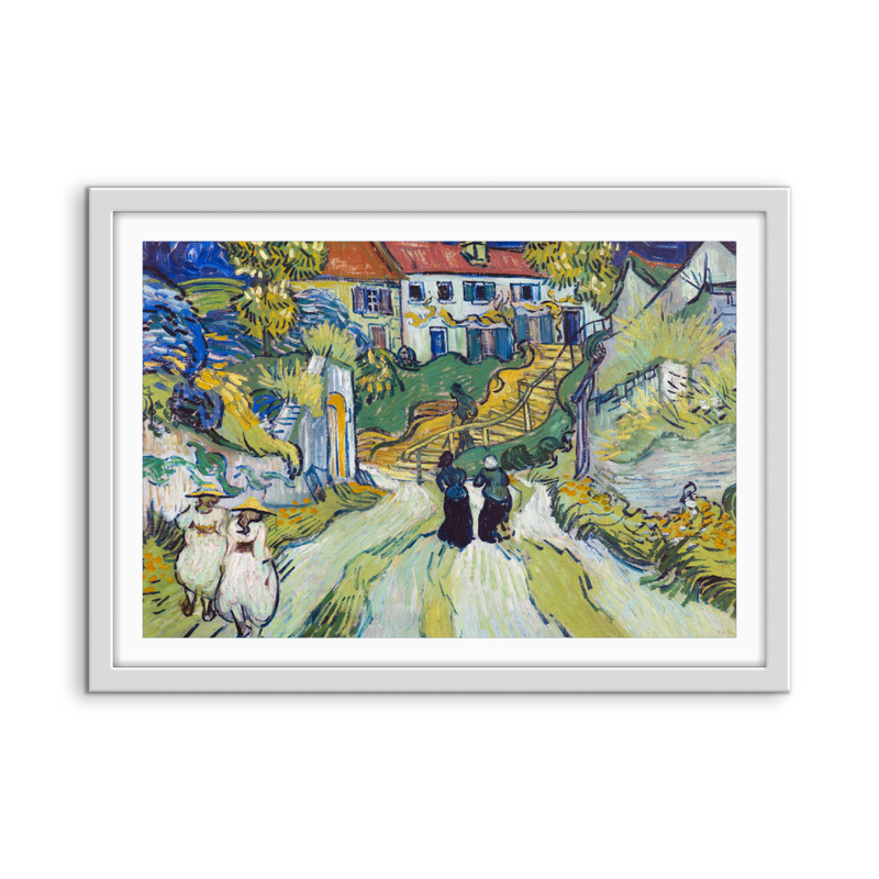 Stairway at Auvers (1890) by Van Gogh - Fine Art or Canvas Print I Heart Wall Art Australia