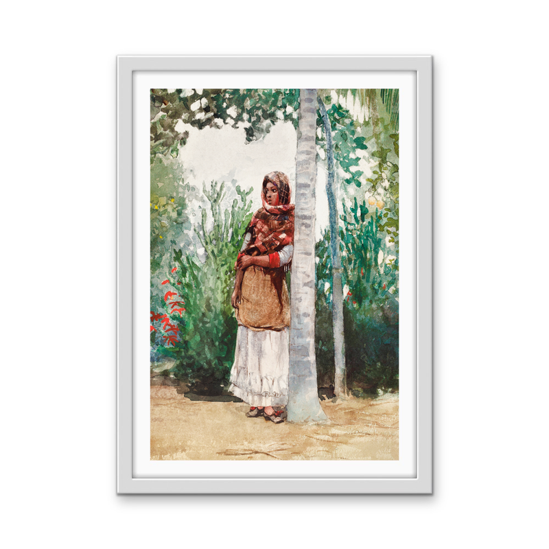 Under a Palm Tree (1886) by Winslow Homer - Stretched Canvas or Wall Art Print I Heart Wall Art Australia