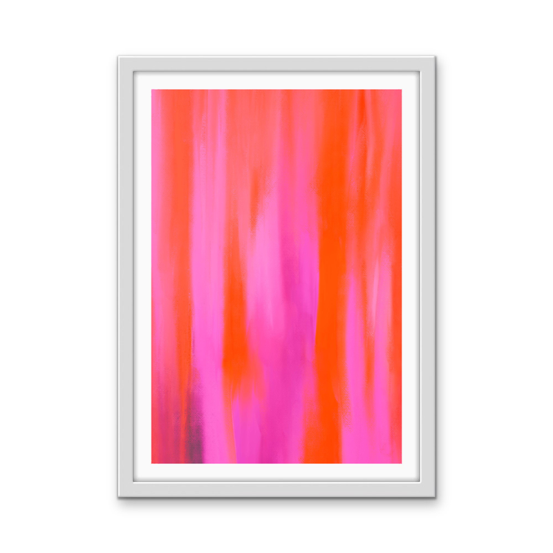 Pink Aura - Abstract Colour Stretched Canvas or Wall Art Print I Heart Wall Art
