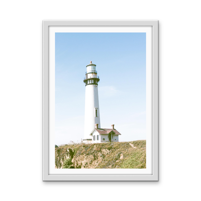 Lighthouse Lookout - Coastal Stretched Canvas, Poster or Wall Art Print I Heart Wall Art