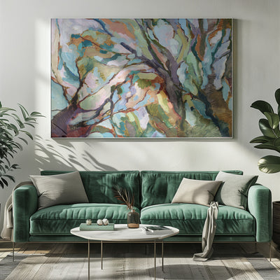 Eucalypt Forest -  Original Abstract Australian Bush Nature Painting Stretched Canvas Or Art Print - Nature Wall Art