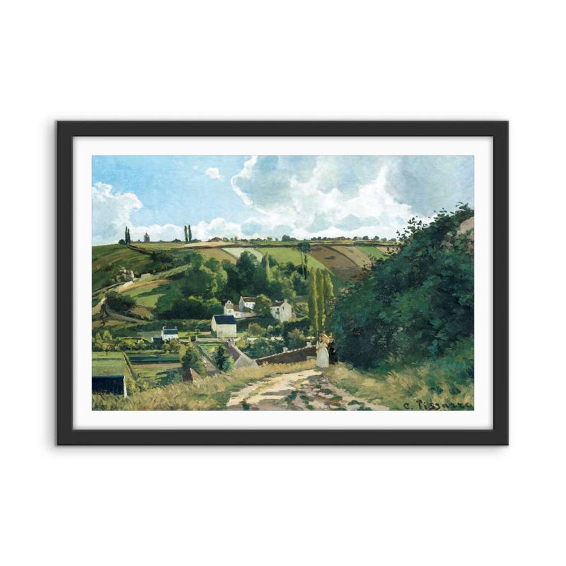 Jalais Hill, Pontoise (1867) by Camille Pissarro - Fine Art Print or Stretched Canvas I Heart Wall Art Australia