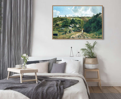 Jalais Hill, Pontoise (1867) by Camille Pissarro - Fine Art Print or Stretched Canvas I Heart Wall Art Australia