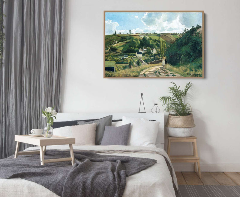 Jalais Hill, Pontoise (1867) by Camille Pissarro - Fine Art Print or Stretched Canvas I Heart Wall Art Australia
