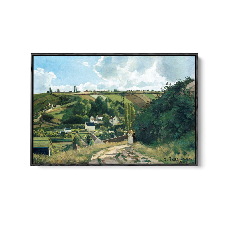 Jalais Hill, Pontoise (1867) by Camille Pissarro - Fine Art Print or Stretched Canvas I Heart Wall Art Australia