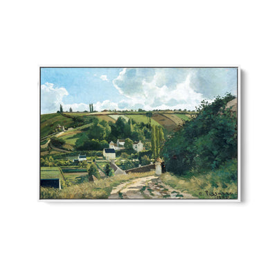 Jalais Hill, Pontoise (1867) by Camille Pissarro - Fine Art Print or Stretched Canvas I Heart Wall Art Australia