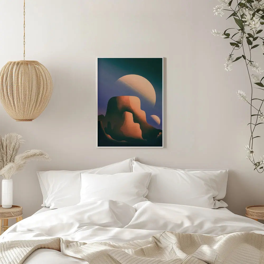 2 Moons of Mars - Stretched Canvas, Poster or Fine Art Print I Heart Wall Art