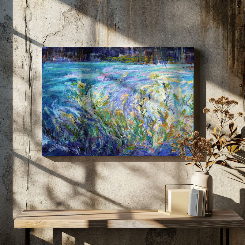 Brilliant Bloom Scape - Stretched Canvas, Poster or Fine Art Print I Heart Wall Art