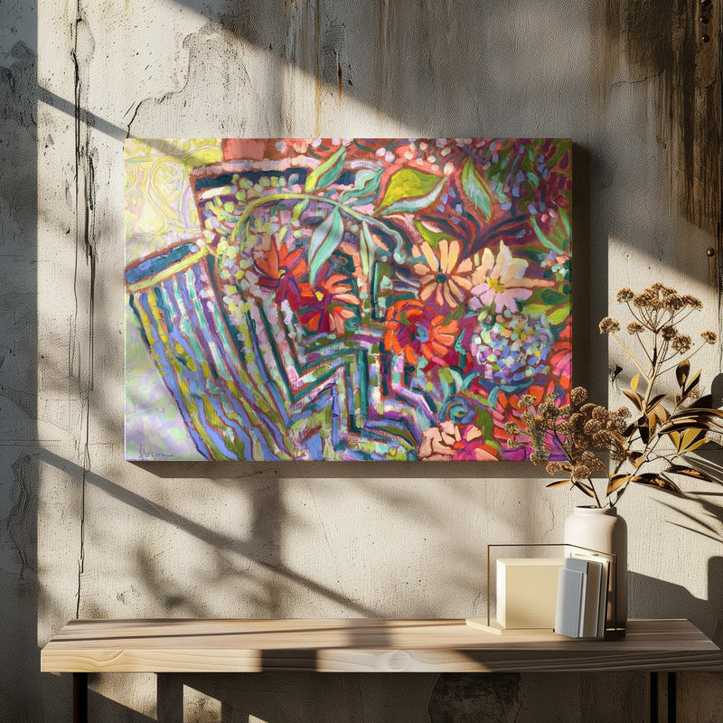 Meandering Garden Path - Stretched Canvas, Poster or Fine Art Print I Heart Wall Art