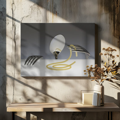 And now...? Eat? Part 1 - Stretched Canvas, Poster or Fine Art Print I Heart Wall Art