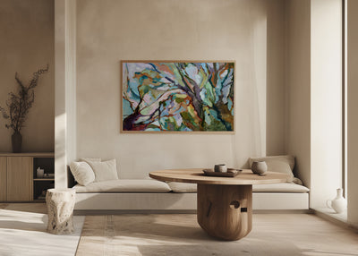 Eucalypt Forest -  Original Abstract Australian Bush Nature Painting Stretched Canvas Or Art Print - Nature Wall Art