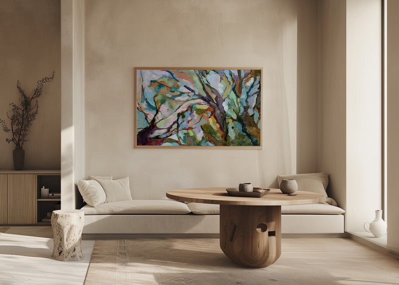 Eucalypt Forest -  Original Abstract Australian Bush Nature Painting Stretched Canvas Or Art Print - Nature Wall Art