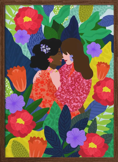 9933x14043 Din 102 May Your Love Blossom 2 - Stretched Canvas, Poster or Fine Art Print I Heart Wall Art