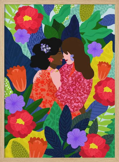 9933x14043 Din 102 May Your Love Blossom 2 - Stretched Canvas, Poster or Fine Art Print I Heart Wall Art