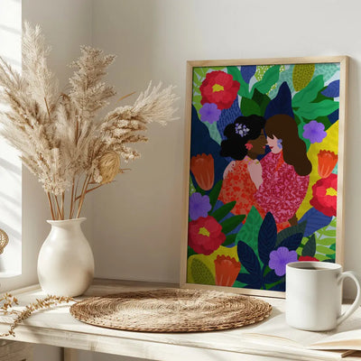 9933x14043 Din 102 May Your Love Blossom 2 - Stretched Canvas, Poster or Fine Art Print I Heart Wall Art