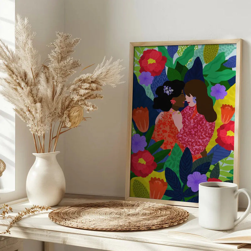 9933x14043 Din 102 May Your Love Blossom 2 - Stretched Canvas, Poster or Fine Art Print I Heart Wall Art