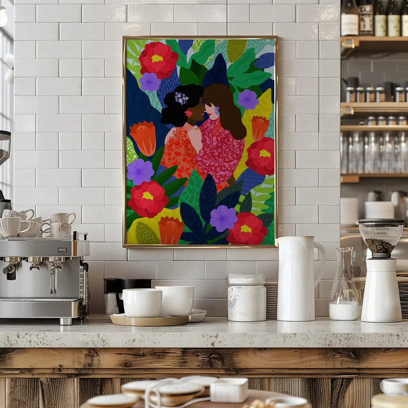 9933x14043 Din 102 May Your Love Blossom 2 - Stretched Canvas, Poster or Fine Art Print I Heart Wall Art