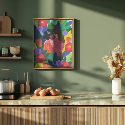 9933x14043 Din 102 May Your Love Blossom 2 - Stretched Canvas, Poster or Fine Art Print I Heart Wall Art