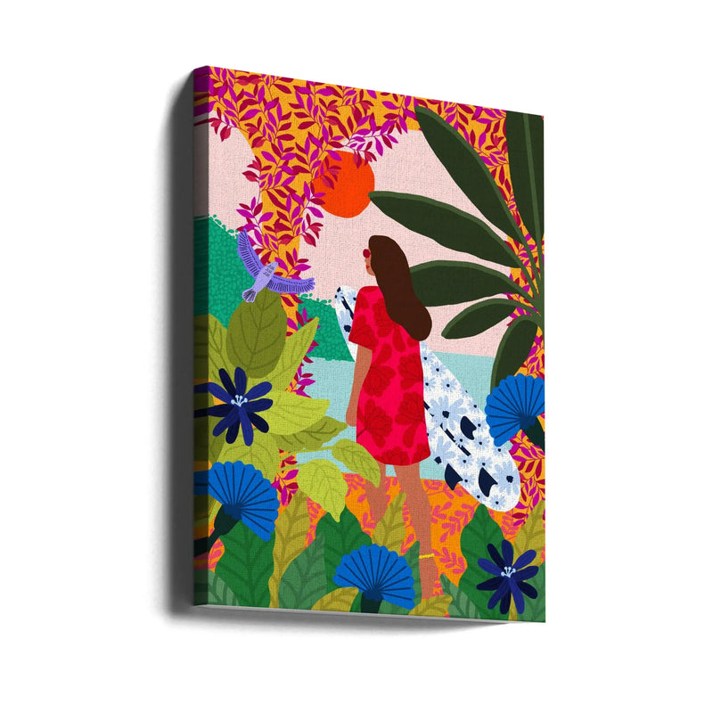 9933x14043 Din 78 Going Surfing - Stretched Canvas, Poster or Fine Art Print I Heart Wall Art