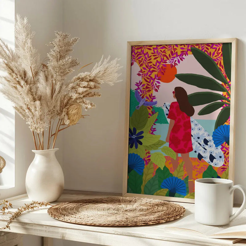 9933x14043 Din 78 Going Surfing - Stretched Canvas, Poster or Fine Art Print I Heart Wall Art