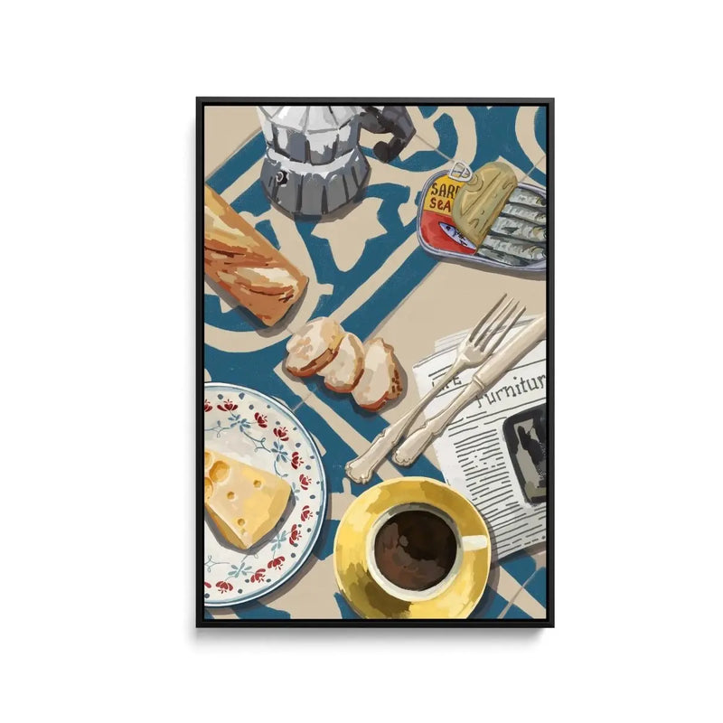 A Bunch of Brunch - Contemporary Still Life Art - Stretched Canvas Print or Framed Fine Art Print - Artwork - I Heart Wall Art - Poster Print, Canvas Print or Framed Art Print