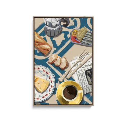 A Bunch of Brunch - Contemporary Still Life Art - Stretched Canvas Print or Framed Fine Art Print - Artwork - I Heart Wall Art - Poster Print, Canvas Print or Framed Art Print