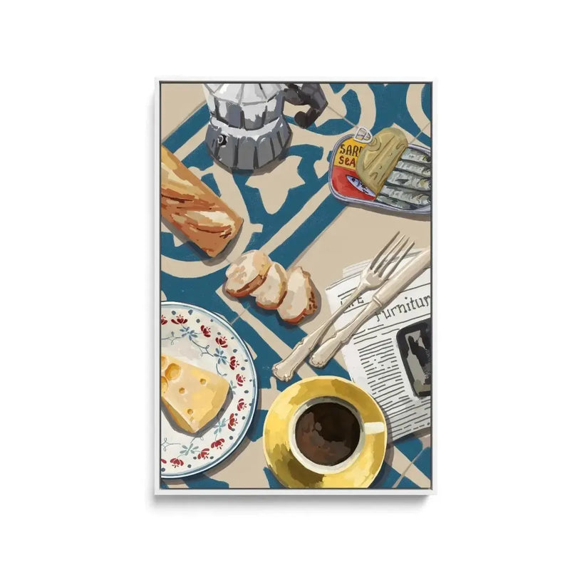 A Bunch of Brunch - Contemporary Still Life Art - Stretched Canvas Print or Framed Fine Art Print - Artwork - I Heart Wall Art - Poster Print, Canvas Print or Framed Art Print