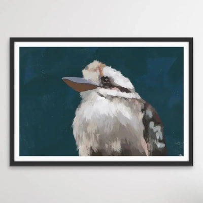 A Friend Indeed - Australian Kookaburra Native Bird Canvas or Art Print - I Heart Wall Art - Poster Print, Canvas Print or Framed Art Print