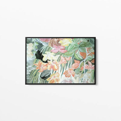 A Little Garden - Pink Peach Boho Artwork Canvas or Art Print - I Heart Wall Art - Poster Print, Canvas Print or Framed Art Print