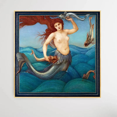A Sea-Nymph (1881) by Sir Edward BurneJones - I Heart Wall Art - Poster Print, Canvas Print or Framed Art Print