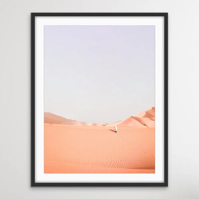 A Walk In The Desert II- Boho Pastel Photographic Desert Landscape Print - I Heart Wall Art - Poster Print, Canvas Print or Framed Art Print