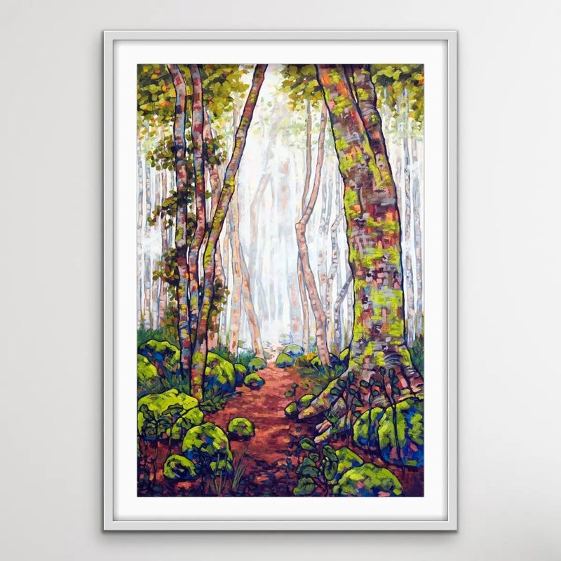 A Walk In The Rainforest - Australian Nature Misty Forest Canvas Print - Nature Wall Art - I Heart Wall Art - Poster Print, Canvas Print or Framed Art Print