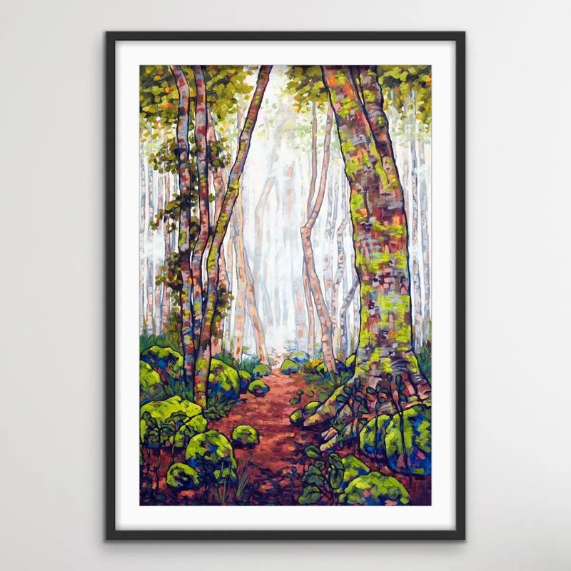 A Walk In The Rainforest - Australian Nature Misty Forest Canvas Print - Nature Wall Art - I Heart Wall Art - Poster Print, Canvas Print or Framed Art Print