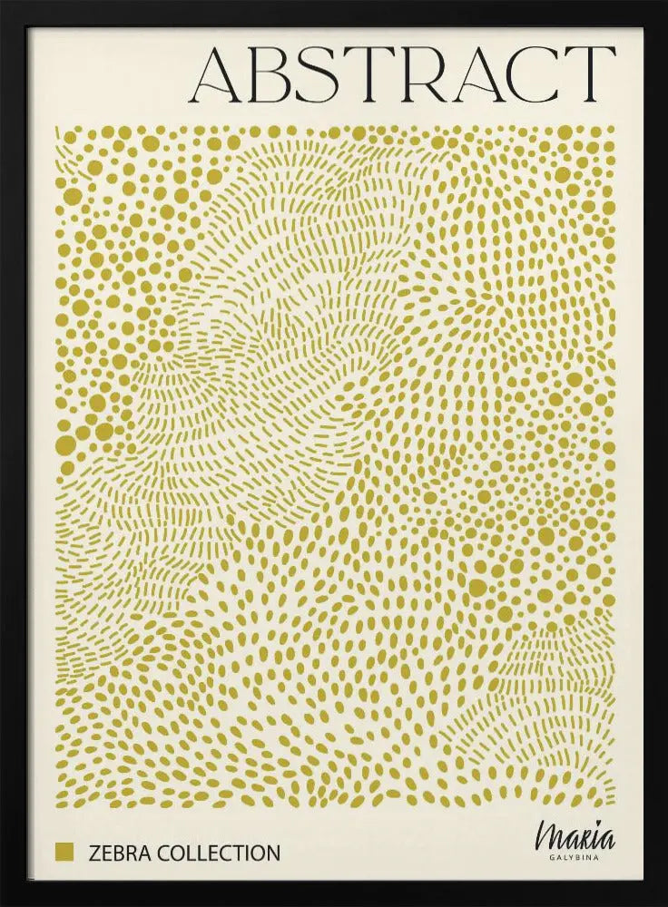 ABSTRACT. Zebra Collection - Stretched Canvas, Poster or Fine Art Print I Heart Wall Art