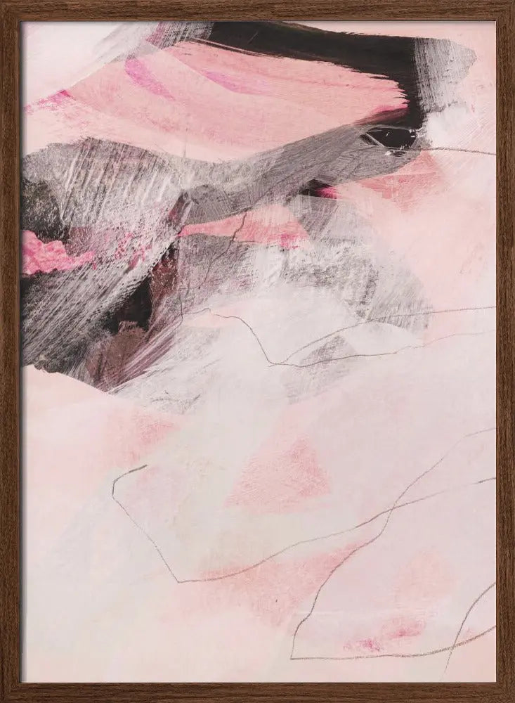 Abstract Lines - Stretched Canvas, Poster or Fine Art Print I Heart Wall Art