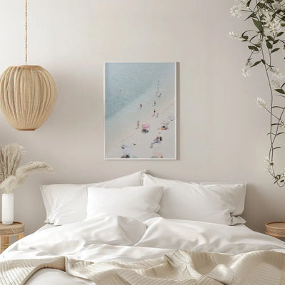 Aerial beach view 2 - Stretched Canvas, Poster or Fine Art Print I Heart Wall Art