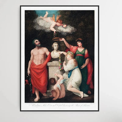 Aesculapius, Ceres, with Cupid (1807) by Robert John Thornton - I Heart Wall Art - Poster Print, Canvas Print or Framed Art Print