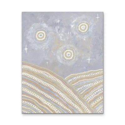 After The Storms -  Aboriginal Art Print by Holly Stowers - Canvas or Fine Art Print - Dot Painting - I Heart Wall Art