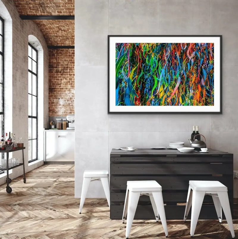 All The Colour - Colourful Eucalyptus Leaf Photographic Print - I Heart Wall Art - Poster Print, Canvas Print or Framed Art Print