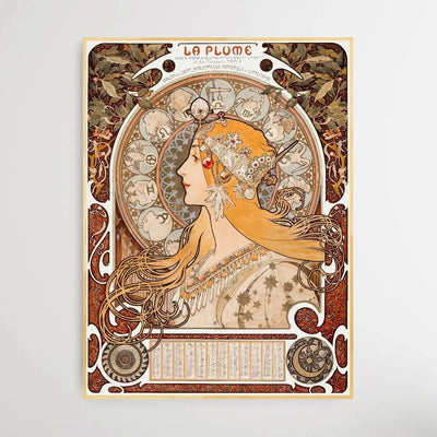 Alphonse Maria Mucha's Zodiaque 18961897 - I Heart Wall Art - Poster Print, Canvas Print or Framed Art Print