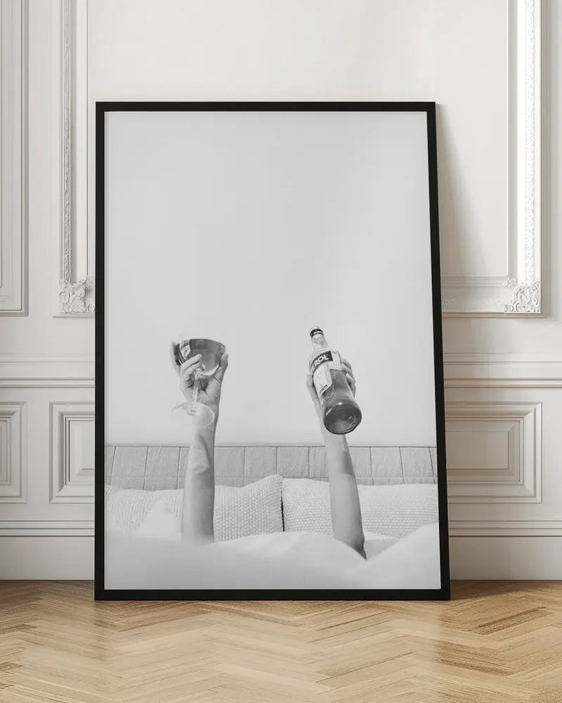 Aperol In Bed Grainy - Stretched Canvas, Poster or Fine Art Print I Heart Wall Art