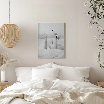 Aperol In Bed Low Key - Stretched Canvas, Poster or Fine Art Print I Heart Wall Art