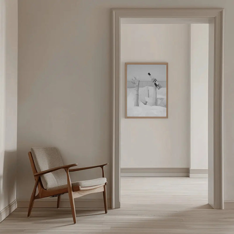 Aperol In Bed Low Key - Stretched Canvas, Poster or Fine Art Print I Heart Wall Art