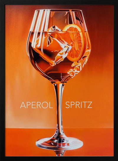 Aperol Spritz Orange - Stretched Canvas, Poster or Fine Art Print I Heart Wall Art
