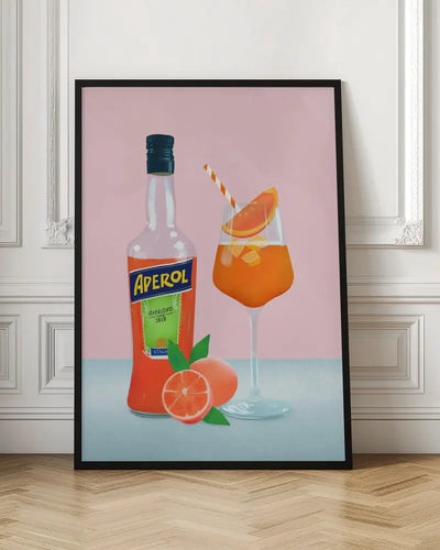 Aperol Spritz - Stretched Canvas, Poster or Fine Art Print I Heart Wall Art