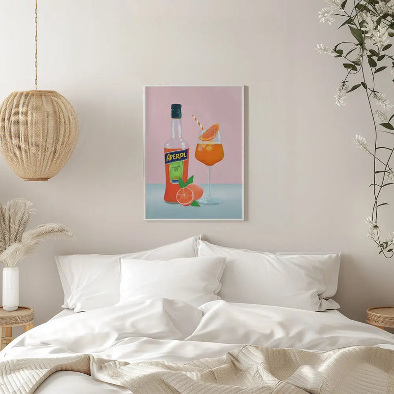 Aperol Spritz - Stretched Canvas, Poster or Fine Art Print I Heart Wall Art