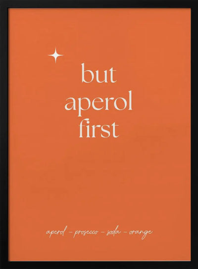 Aperol - Stretched Canvas, Poster or Fine Art Print I Heart Wall Art